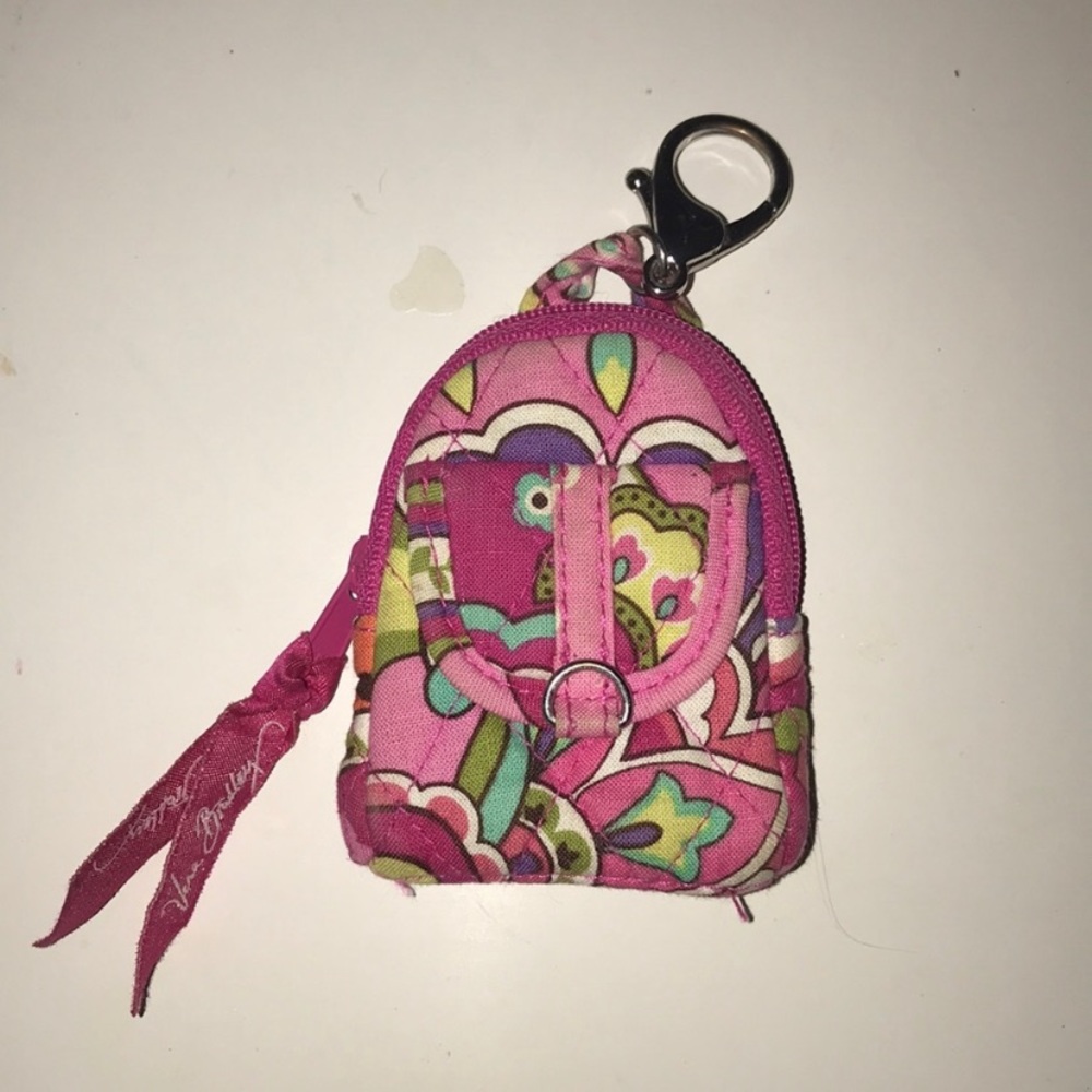Vera Bradley backpack keychain